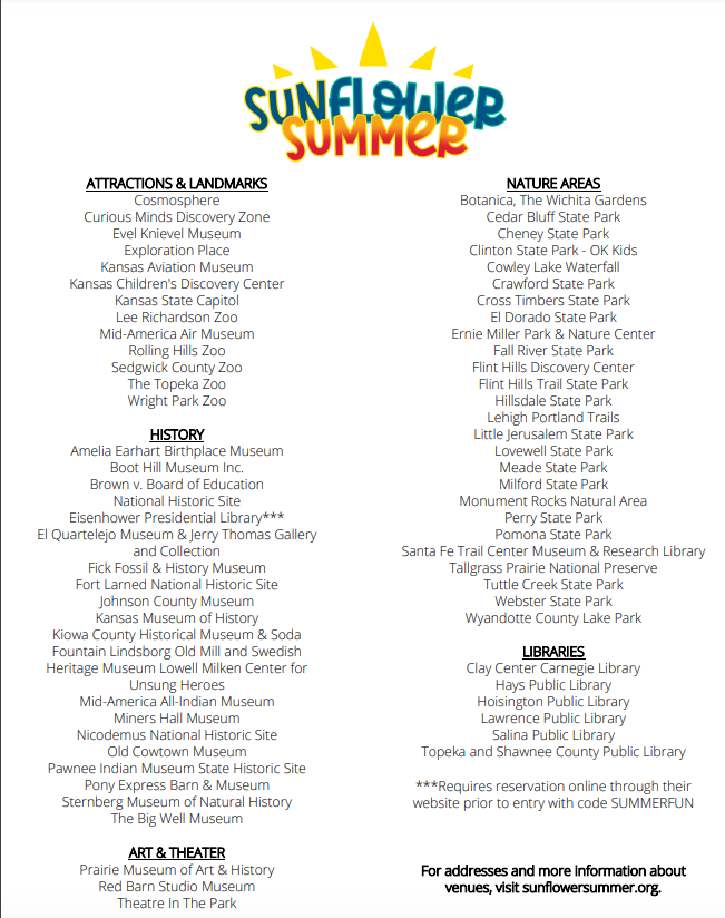 Sunflower Summer Program