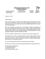 USD 444 COVID Update 12-17-2020